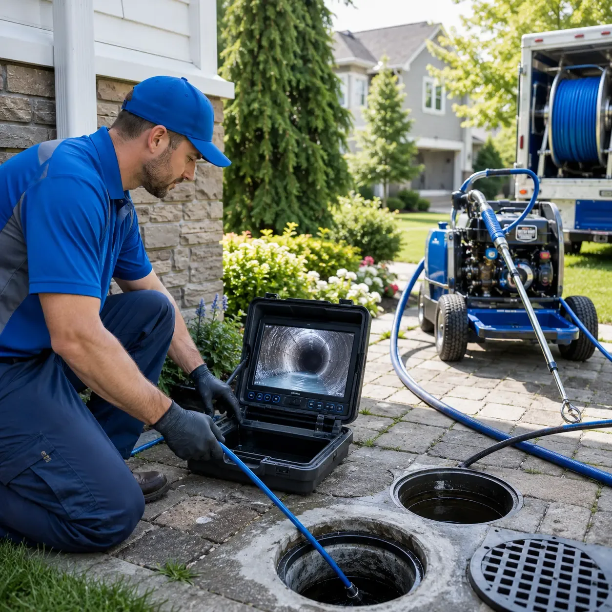 Outdoor drain cleaning professionals serving Hope, KY